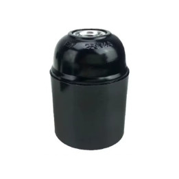 PORTALAMPADE BAKELITE E27 NERO