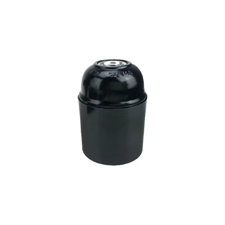 PORTALAMPADE BAKELITE E27 NERO