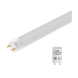 TUBO LED VETRO 120CM 230VAC 18W MET