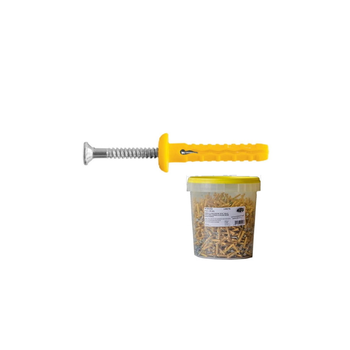 TASS MART TB GIALLO C/VITE 6x 38 BARATT. 300 PZ