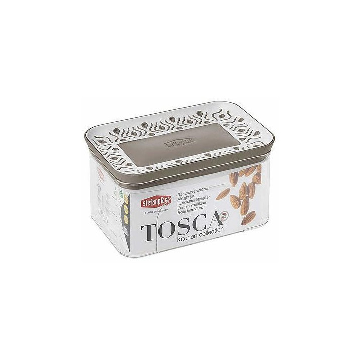 BARATTOLO STEFANPLAST RESINA 700ML10X15,5X8 CM - TORTORA
