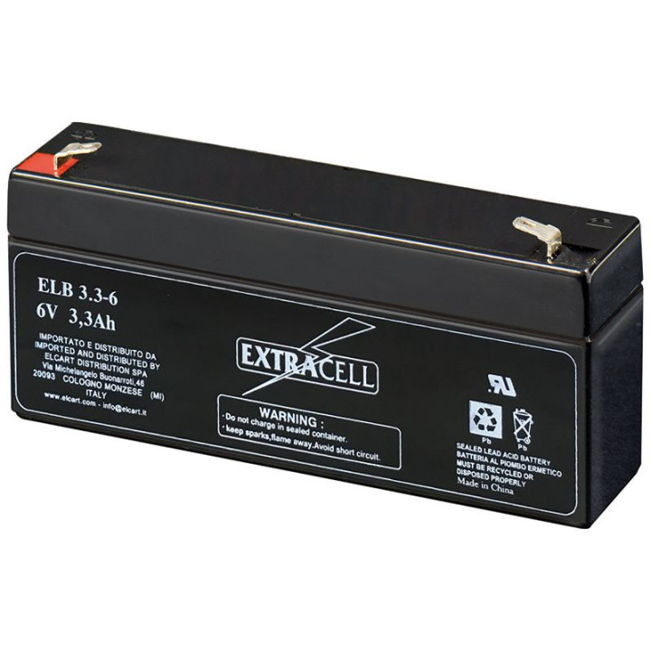 BATTERIA 6V 2,8AH RICARICAB. H.12