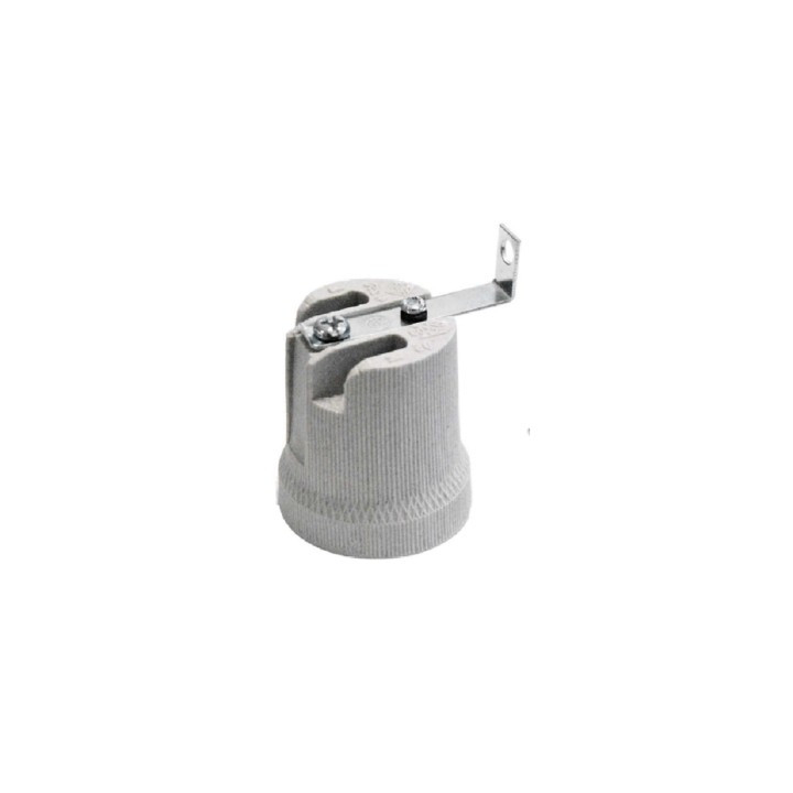 PORTALAMPADA E27 C/STAFFA CERAMICA