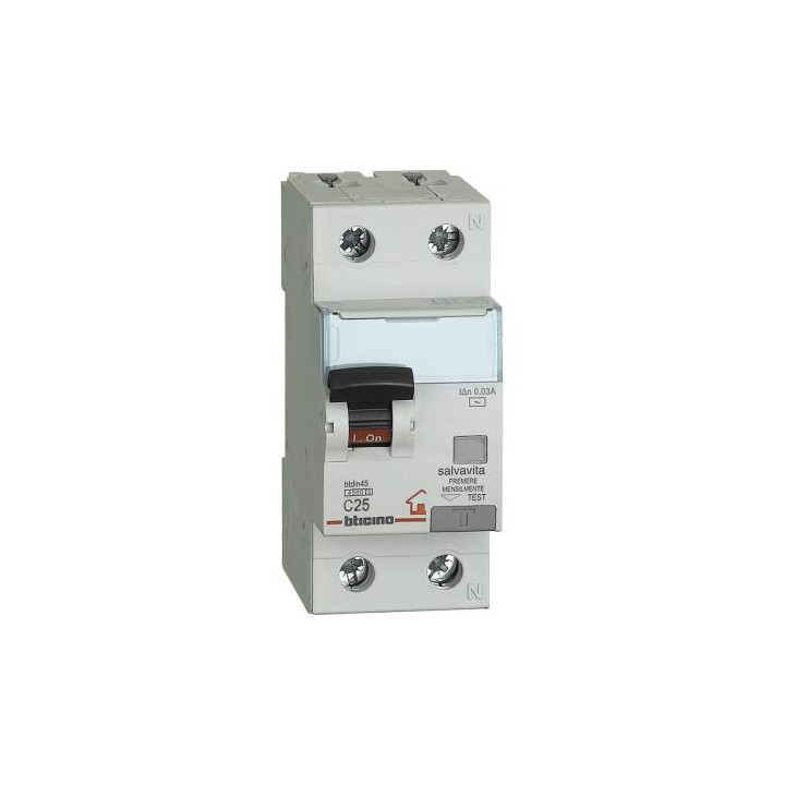 BTDIN-RS - MAG. DIFF AC 1P+N 30MA