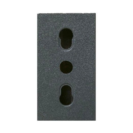NOIR PRESA POLISICUR 2x10/16A+T