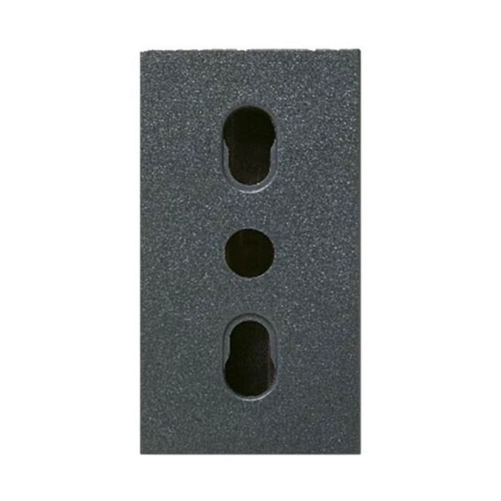NOIR PRESA POLISICUR 2x10/16A+T