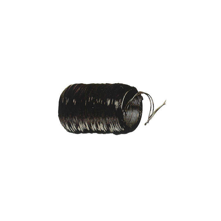 BOBINA FILO LEGATURA COTTO NERO N.5 D 1MM 333G CA